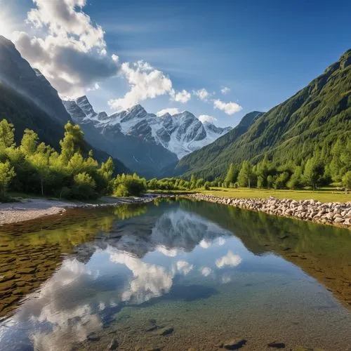 eklutna,river landscape,nzealand,landscape mountains alps,altai,new zealand,Photography,General,Realistic