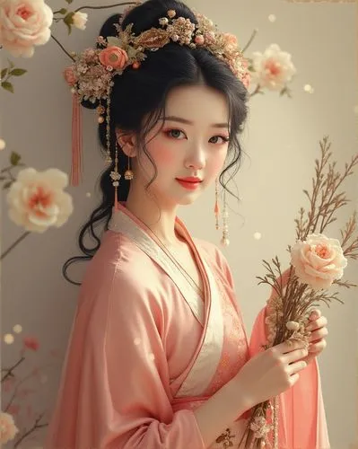 geiko,maiko,diaochan,chuseok,geisha girl,hanfu