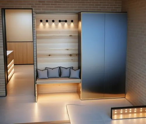 this is the hallway leading to an open closet,luxury bathroom,modern minimalist bathroom,saunas,walk-in closet,wardrobes,bath room,Photography,General,Realistic