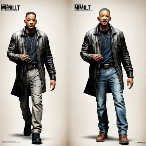 Erstelle ein Bild im Ähnlichen Stil mit Filmlegende Will Smith aus I am Legend. ,a black man on a suit,african american male,black businessman,men clothes,overcoat,male poses for drawing,morgan +4,man