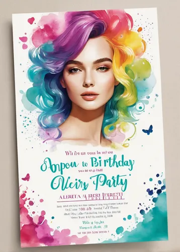 Design a fun and colorful digital invitation for a birthday party,birthday invitation template,birthday invitation,birthday card,offset printing,birthday party,birthday greeting,art flyer,party banner