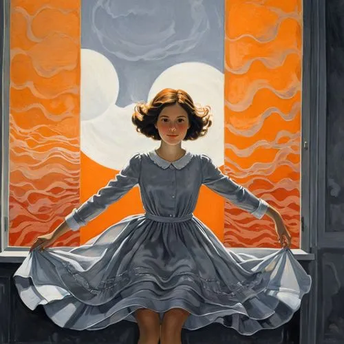 art deco woman,art deco,bluemner,feitelson,art deco frame,selznick,vettriano,blumenfeld,leyendecker,portal,orange blossom,orange,leighton,delvaux,art deco background,crittall,leboutillier,a girl in a dress,girl in a long dress,apotheosis,Illustration,Black and White,Black and White 22