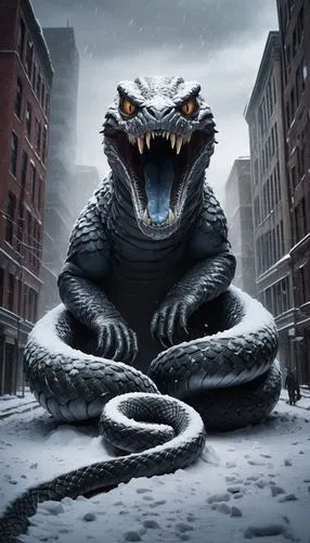 black dragon,basilisk,reptilia,wyrm,serpent,thunder snake,emperor snake,cold blooded animals,winter tires,dragon,gator,alligator,constrictor,winter animals,chinese dragon,reptile,black snake,scaled reptile,dragon of earth,glory of the snow,Photography,Artistic Photography,Artistic Photography 11