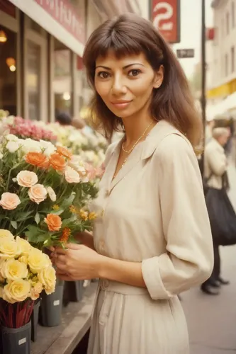 woman buying flowers,beautiful girl with flowers,vintage flowers,girl in flowers,retro flowers,vintage floral,vintage woman,retro women,retro woman,vintage girl,iranian,with a bouquet of flowers,flori