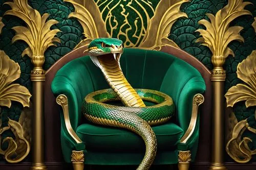 emperor snake,king cobra,indian cobra,throne,the throne,serpent,basilisk,regal,venomous snake,king snake,emerald lizard,python,reptile,green snake,snake,cobra,chair png,burmese python,serpentes,emperor,Illustration,Vector,Vector 16