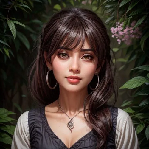 fantasy portrait,romantic portrait,girl portrait,lara,juliet,girl in the garden,seregil,portrait background,vietnamese woman,mystical portrait of a girl,portrait of a girl,asian woman,romantic look,esmeralda,anastasiadis,ronstadt,rosaria,artemisia,amrita,rosalinda