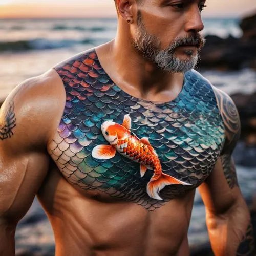 aquaman,ammerman,merman,dammerman,mermen,kammerman,surfwear,trainer with dolphin,body painting,god of the sea,pescador,merfolk,tatau,taniwha,koi fish,alebrije,mackenroth,bodypainting,sea man,believe in mermaids,Conceptual Art,Oil color,Oil Color 02