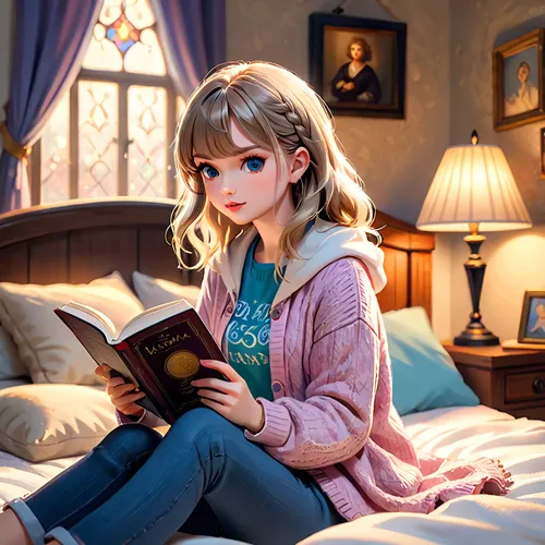 girl studying,bookworm,reading,little girl reading,child with a book,sci fiction illustration,read a book,relaxing reading,3d fantasy,cg artwork,librarian,study,magic book,books,blonde sits and reads the newspaper,author,tutor,fairy tale character,the little girl's room,blonde woman reading a newspaper,Anime,Anime,Cartoon