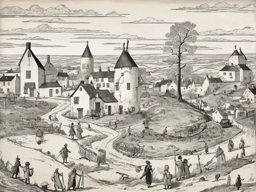 medieval town,middle ages,the middle ages,goslar,medieval market,fortified church,city of wels,medieval,city of münster,rendsburg,maulbronn monastery,escher village,st jacobus,encarte,münsterland,new castle,bochum-dahlhausen,boitzenburg,oranienburg,freiberg,Illustration,Black and White,Black and White 25