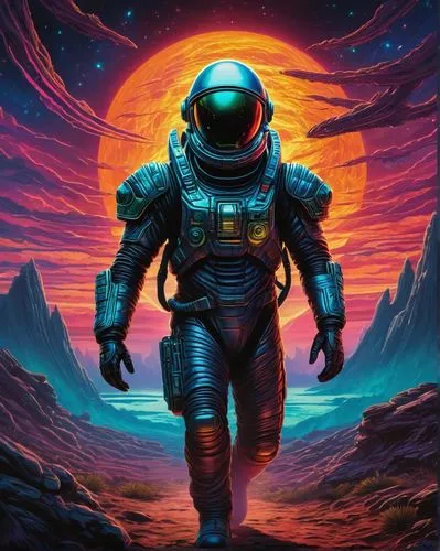 astronaut,space art,astronautic,astronautical,spaceman,sci fiction illustration,spaceflights,spacesuit,space voyage,taikonaut,space,spaceborne,spacewalkers,spacewalker,astronauts,space suit,cosmonaut,space walk,spacemen,moon walk,Illustration,Realistic Fantasy,Realistic Fantasy 25