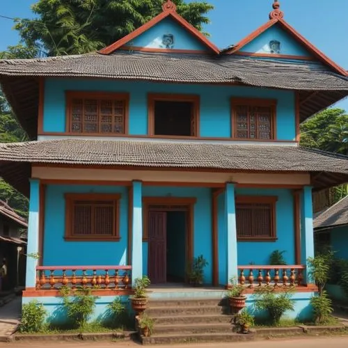 NOBITA'S HOUSE AS A INDIAN CITY SOCIETY,traditional house,traditional building,asian architecture,house painting,wooden house,beomeosa temple,darjeeling,kerala porotta,ancient house,japanese architect