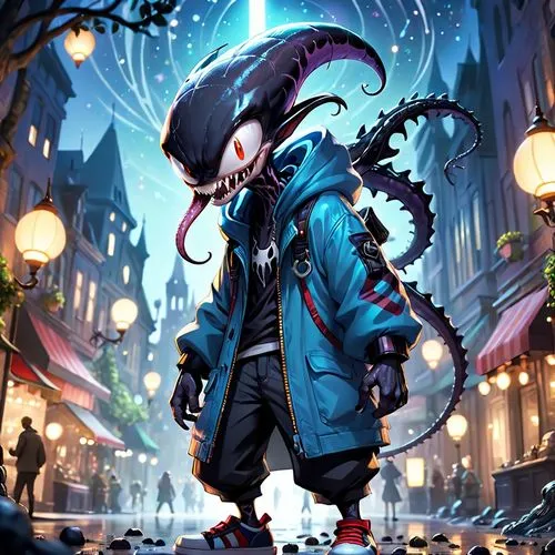 vendor,calamari,cyberpunk,fish-surgeon,cg artwork,octopus,squid game card,kraken,krampus,sci fiction illustration,tentacles,cuthulu,cephalopod,crab violinist,octopus tentacles,fun octopus,scuba,harajuku,fantasia,biologist,Anime,Anime,Cartoon