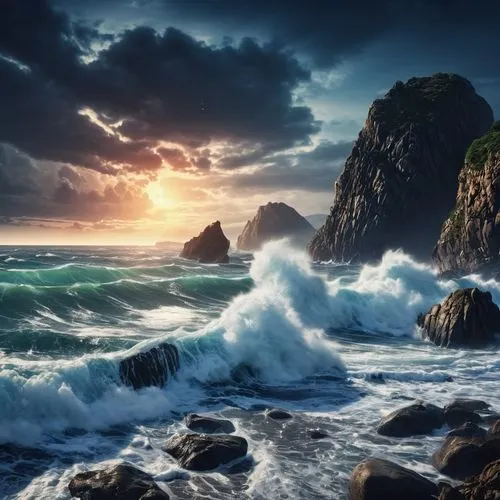 seascape,rocky coast,stormy sea,sea storm,ocean background,seascapes,Photography,General,Realistic