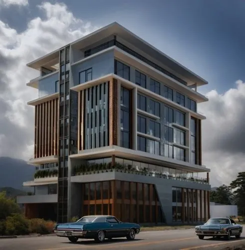 car,two blue cars parked in front of an office building,modern building,modern architecture,condominia,3d rendering,office building,medini,kigali,modern house,residencial,revit,residential building,ya