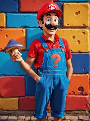 mario,super mario,mario bros,super mario brothers,plumber,luigi,brick background,pizza supplier,brickwall,brick wall background,pubg mascot,game character,rupee,nintendo,toy brick,delivery man,zunzuncito,builder,b3d,gyro,Art,Classical Oil Painting,Classical Oil Painting 24