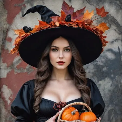 halloween witch,bewitching,witching,halloween scene,samhain,witch hat,Conceptual Art,Fantasy,Fantasy 23