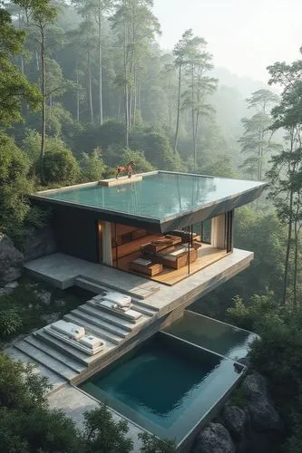 forest house,house in the forest,amanresorts,house in mountains,house in the mountains,snohetta