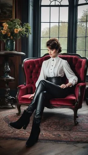 jodhpurs,victoriana,claridge,leather boots,victorian style,victorian lady,hosiery,woman in menswear,headmistress,knightley,aristocratic,edwardian,upholsterer,breeches,leather seat,victorian,leatherette,quirine,ceremonials,wingback,Photography,Artistic Photography,Artistic Photography 13