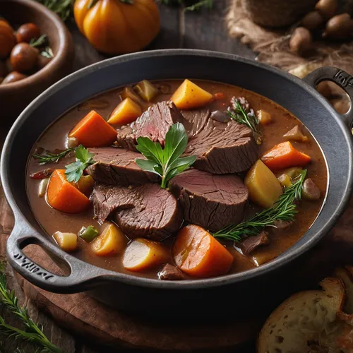 irish stew,pot-au-feu,beef soup,navarin,beef bourguignon,pot roast,beef goulash,copper cookware,sauerbraten,daube,hungarian food,slovakian cuisine,venison,beef hotpot,goulash,fabada asturiana,braising,georgian cuisine,cholent,eastern european food,Photography,General,Natural