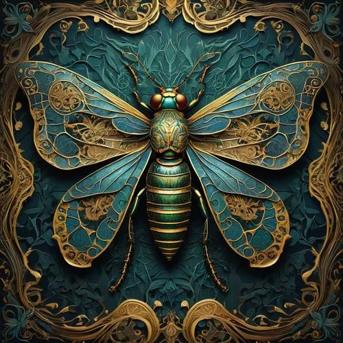 blue wooden bee,bee,aurora butterfly,cicada,butterfly background,bumblebee fly,Art,Artistic Painting,Artistic Painting 03