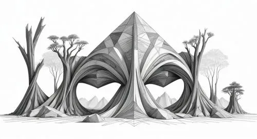 cypresses,swampy landscape,monoliths,spires,ghost forest,treehouses