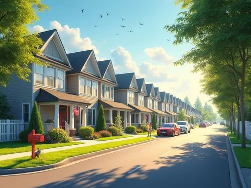 townhomes,townhouses,suburbanization,houses clipart,new housing development,suburbanized,subdivision,row of houses,suburbia,townhome,duplexes,liveability,redrow,netherwood,rowhouses,stittsville,blocks of houses,bungalows,suburu,wooden houses,Photography,General,Realistic