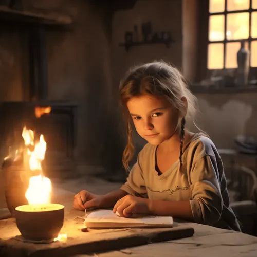 girl studying,little girl reading,child with a book,children drawing,fire artist,drawing with light,children studying,home schooling,child's diary,sparkler writing,children learning,child writing on b