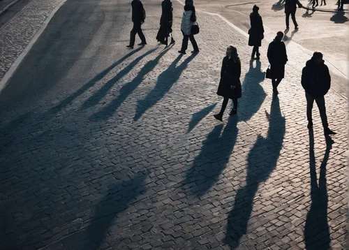 people walking,graduate silhouettes,group of people,human chain,women silhouettes,social distancing,the integration of social,contemporary witnesses,long shadow,in a shadow,seven citizens of the country,shadows,mannequin silhouettes,social distance,crowd of people,back shadow,pedestrians,shadow play,people,bystander,Photography,Documentary Photography,Documentary Photography 27