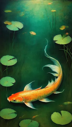 koi fish,koi carp,koi,forest fish,koi pond,koi carps,freshwater fish,carp tail,surface lure,brocade carp,pike,fish in water,small fish,giant carp,common carp,underwater fish,northern pike,ornamental fish,arapaima,aquatic herb,Art,Classical Oil Painting,Classical Oil Painting 44