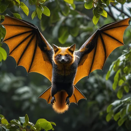 Lightning elemental Golden-Crowned Flying Fox animal 341k resolution hyperrealistic hyperdetailed,little red flying fox,flying fox,fruit bat,tropical bat,hanging bat,megabat,bat,vampire bat,ring-taile