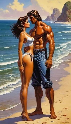 black couple,liefeld,man and wife,garamantes,romantic scene,man and woman,Illustration,American Style,American Style 07