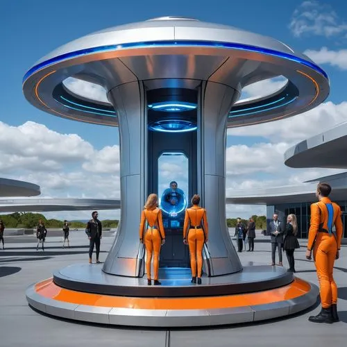 futuristic art museum,sky space concept,futuristic architecture,skycycle,spaceport,skywalking,teleporter,arcology,futuristic,skywalk,starbase,the observation deck,futurists,transwarp,observation deck,sci fi,sci - fi,spaceship space,space tourism,holodeck,Photography,General,Realistic