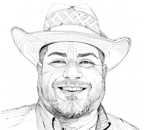 caricaturist,fidel alejandro castro ruz,man portraits,artist portrait,cowboy hat,illustrator,cowboy,david garrett,brown hat,custom portrait,full stack developer,pandero jarocho,farmer,farmer in the wo