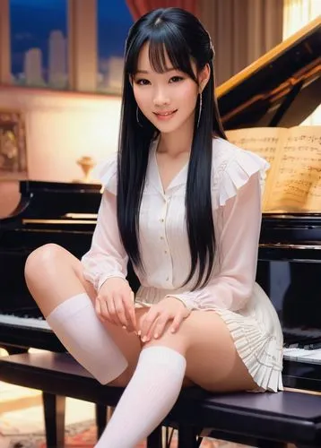 pianist,piano,concerto for piano,play piano,jazz pianist,digital piano,yamaha p-120,player piano,piano lesson,iris on piano,grand piano,harpsichord,japanese idol,piano player,piano keyboard,steinway,fortepiano,piano notes,pianet,ao dai,Illustration,Japanese style,Japanese Style 03