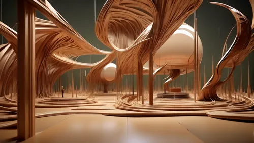 admer dune,mandelbulb,panoramical,futuristic art museum,fractal environment,shifting dunes,kinetic art,3d bicoin,fractalius,futuristic landscape,copper,neural pathways,dune,mushroom landscape,harp strings,meridians,shifting dune,red earth,chocolate shavings,fractal art