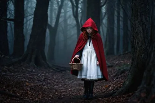 red riding hood,little red riding hood,red coat,black forest,red shoes,conceptual photography,girl with tree,red cape,fairy tales,fairy tale character,the witch,alice in wonderland,children's fairy tale,mystical portrait of a girl,fairy tale,the girl next to the tree,fairytales,red tunic,alice,a fairy tale,Art,Artistic Painting,Artistic Painting 35