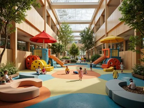 children's interior,play area,children's playground,school design,biopolis,playrooms,playspace,central park mall,kidspace,masdar,wintergarden,shopping mall,googleplex,3d rendering,macerich,rivervale,kindercare,playgrounds,candyland,babyland