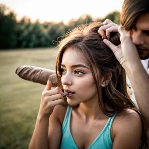 cigar,girl and boy outdoor,rexona,linklater,pantene,slingshot,cigars,mascara,cavewoman,eurasian,tying hair,the girl's face,video scene,smoking cigar,purevideo,labios,belarussian,teen,didgeridoo,applying make-up