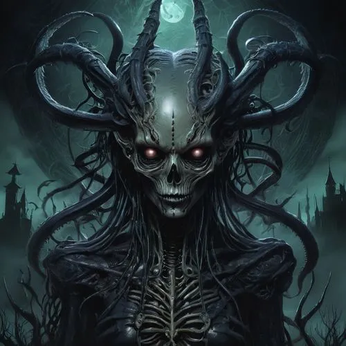 abaddon,malefic,nyarlathotep,nagash,baphomet,lovecraft,Illustration,Realistic Fantasy,Realistic Fantasy 47