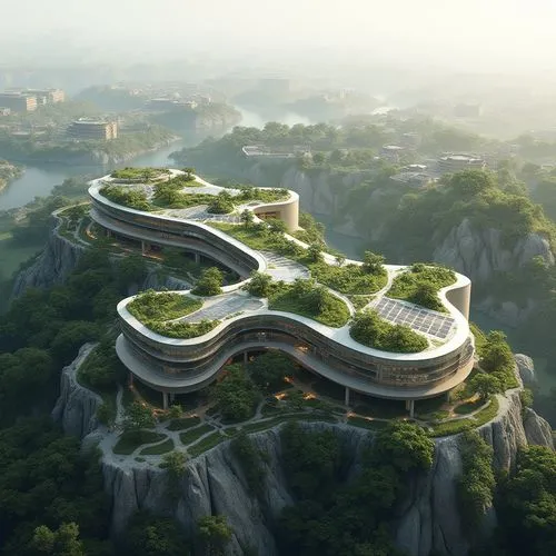 hushan,futuristic architecture,tigers nest,bjarke,guilin,danyang eight scenic,futuristic landscape,wudang,shanyang,changfeng,linzhou,guizhou,longzhou,changzong,asian architecture,shandong,shanxi,zhoushan,guangping,foshan,Photography,General,Realistic