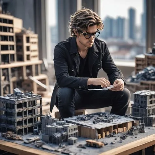 model making,bjarke,oscorp,lego city,architect,highrise,urbanist,concentrated,factory bricks,skyscraping,model train figure,jace,tracers,model train,construction toys,sculpting,model railway,building blocks,megapolis,model kit,Conceptual Art,Fantasy,Fantasy 33