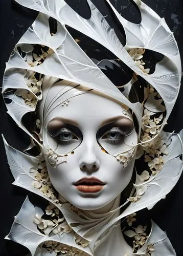 jingna,viveros,venetian mask,the carnival of venice,masquerade,white lady,Photography,General,Realistic