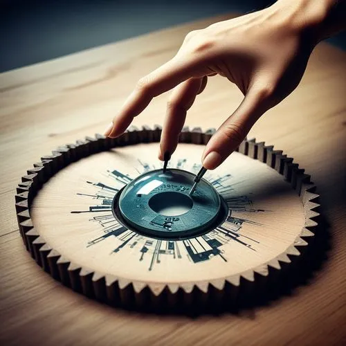 concerte a mão, mas mantenha a ideia da imagem,the clock can turn on four seconds of time,tock,chronometry,time spiral,clockmaker,bearing compass,sand clock