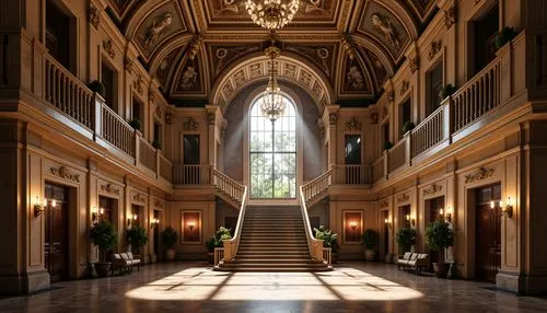 entrance hall,hallway,foyer,corridors,cochere,royal interior,highclere castle,corridor,harlaxton,hall of the fallen,entranceway,atriums,gleneagles hotel,grandeur,enfilade,hall of nations,hall,entranceways,lobby,mountstuart