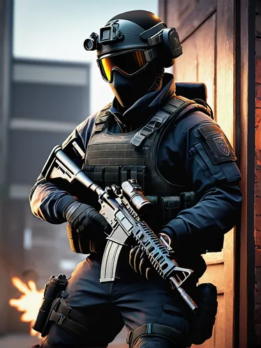 fuze,swat,vigil,smoke background,ballistic vest,operator,sledge,edit icon,valk,mercenary,submachine gun,grenadier,combat medic,rook,jackal,m4a1 carbine,raven rook,mute,dissipator,defuse,Illustration,Retro,Retro 19