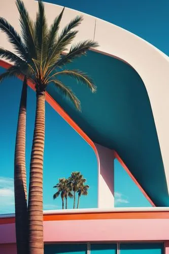 futuristic art museum,superadobe,tropicana,riviera,cinerama,futuristic architecture,bandshell,tempodrom,calatrava,futuristic landscape,autopia,tropical house,klax,abstract retro,hotel riviera,popmart,niemeyer,retro diner,planetariums,mid century modern,Illustration,Abstract Fantasy,Abstract Fantasy 05