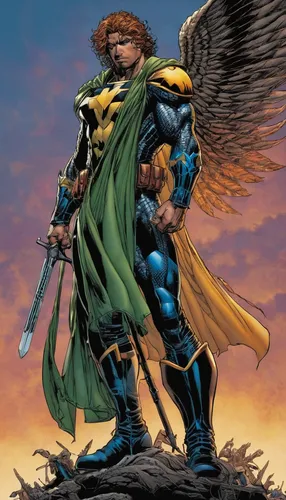 the archangel,archangel,birds of prey-night,heroic fantasy,birds of prey,god of thunder,raphael,cowl vulture,hawks,bird of prey,falconer,x-men,hawk,falcon,hawk - bird,caduceus,griffin,x men,corvin,flying hawk,Illustration,American Style,American Style 02