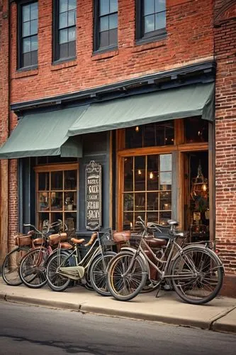 parked bikes,jackson hole store fronts,cyclery,bicycles,bikes,bike land,bike city,cedarburg,parked bike,general store,bicyclists,storefronts,mercantile,wynkoop,cyclecars,road bikes,pashley,bridgehead,storefront,old bike,Illustration,Japanese style,Japanese Style 09