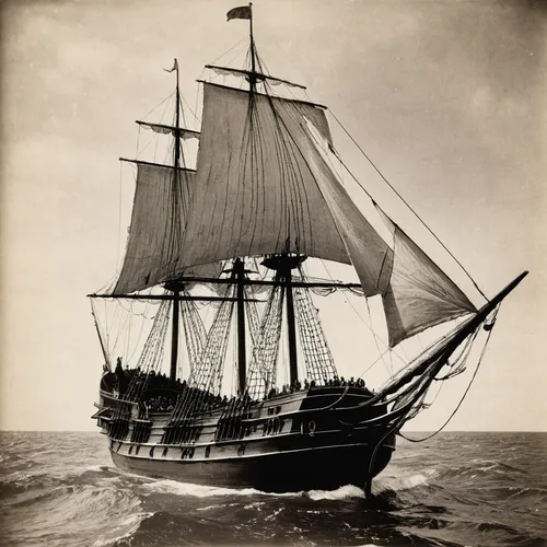 baltimore clipper,full-rigged ship,barquentine,sloop-of-war,sea sailing ship,east indiaman,trireme,sail ship,three masted sailing ship,galleon ship,sailing ship,windjammer,caravel,tallship,galleon,barque,sailer,three masted,mayflower,sailing vessel,Photography,Black and white photography,Black and White Photography 15