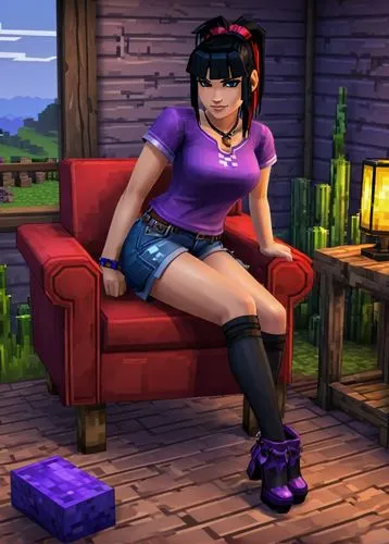 pauling,xiaoyu,sitting on a chair,erma,nanako,chiuchiolo,Unique,Pixel,Pixel 05